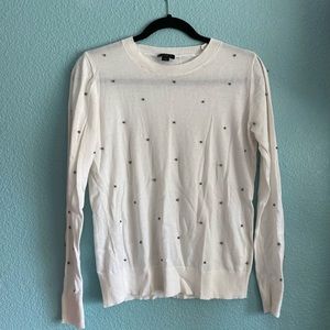 Ann Taylor Beaded Crew Neck